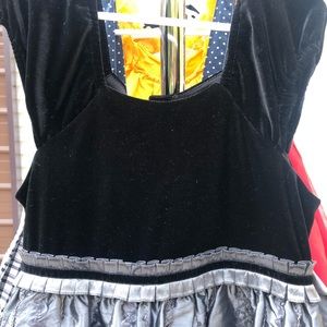 Grey & black holiday dress